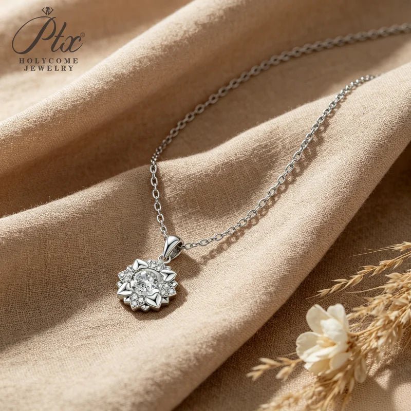 Birthstone Name Necklace - Silver Pendant with Month Stone - Image 2