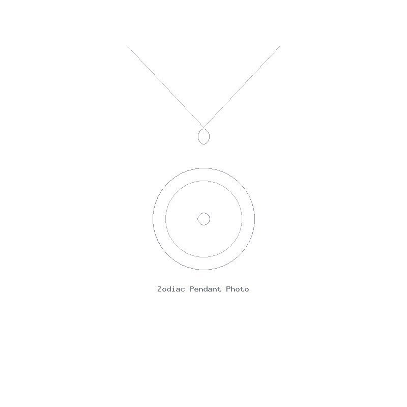 Zodiac Engraved Pendant - Constellation Silver Tag